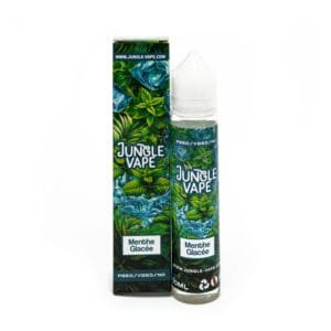 Boite avec flacon du gout menthe glacée Jungle Vape