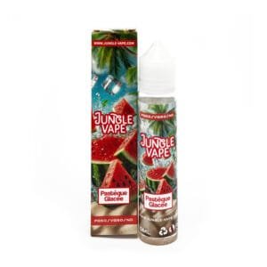 Boite avec flacon du gout pastèque glacée Jungle Vape